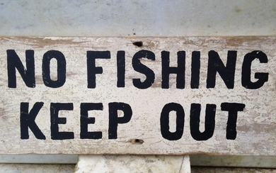 C1940 No Fishing Sign