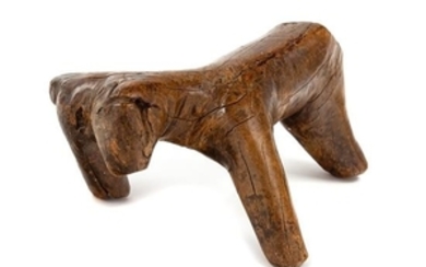 * A Chinese Wood Figure of an Ox