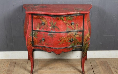 Chinoiserie Decoupage Bombe Commode