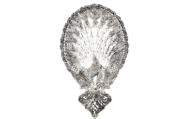 An early 20th century American sterling silver dessert dish, New York by Tiffany & Co, with import m