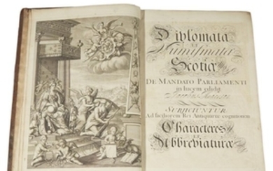 (Early Printing) 1 Vol. Anderson, James. Selectus diplomatum et...
