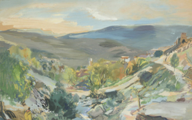 DY-LEGRAND (1892-1970) PAYSAGE DE CHEFCHAOUEN (MAROC) LANDSCAPE OF CHEFCHAOUEN (MOROCCO)...