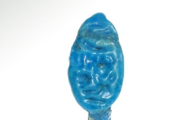 Egyptian Faience Ring with Cartouche of King Horemheb