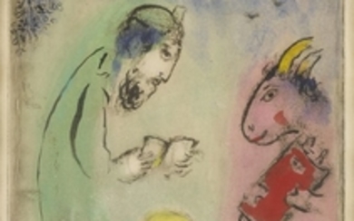 DER ESEL ÜBER DEM DORF (KORNFELD 100 IV B), Marc Chagall