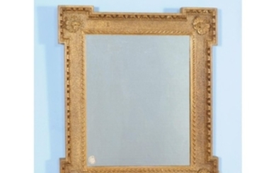 A George II giltwood and gesso wall mirror