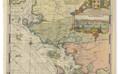 HOOGHE, Romein de (1645-1708). Carte Marine des Environs de l'Isle D'Oleron A L'usage Des Armees Du Roy De Land Grande Bretagne. Amsterdam: [Pieter Mortier], 1693.