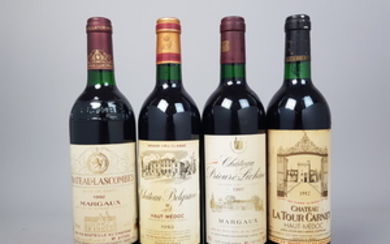 Mixed lot Bordeaux 1982/1992/1993/1997