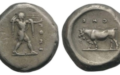Northern Lucania, Poseidonia, c. 470-445 BC. AR Stater (19mm, 8.12g,...
