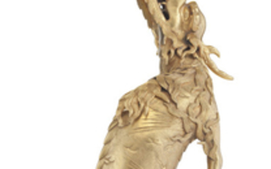 AN ORMOLU MODEL OF AN EXOTIC BEAST, 20TH CENTURY