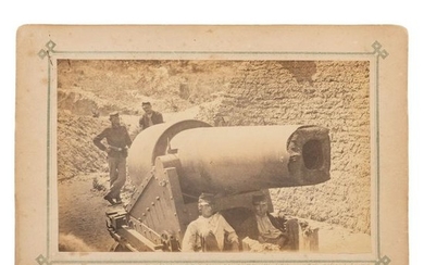 Photograph of a 300-Pound Parrott Rifle, Morris Island