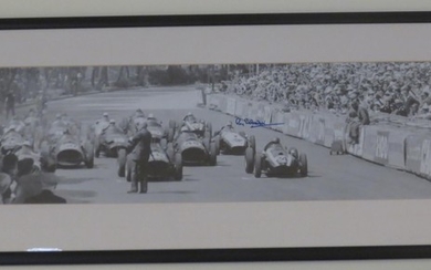 Two start line photoprints depicting Monaco Grand Prix races