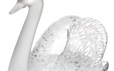 Lalique Crystal Figure Swan