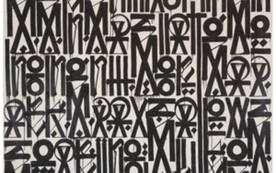 RETNA (b. 1979), Serenity of the mind States Moments of dark days allows Soaring like a search light -High- (2012)