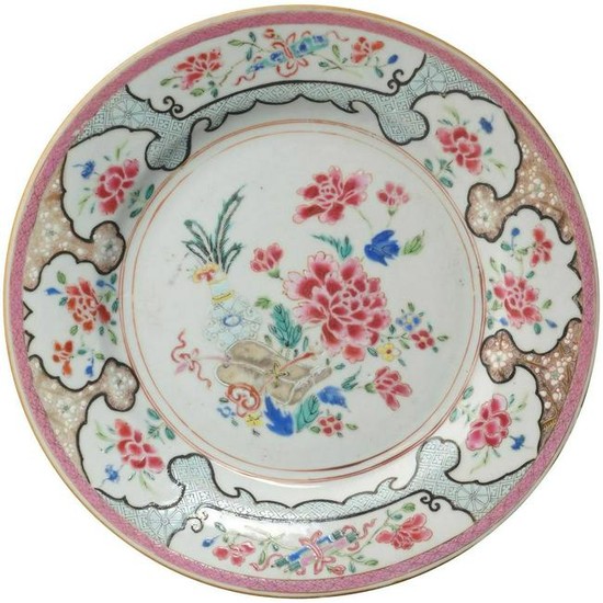 Chinese export over glaze enamel famille rose porcelain