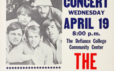A Beach Boys Defiance College Community Center Concert Poster