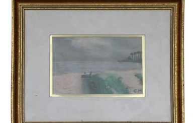 A CHARLES HUTSON AMERICAN PASTEL PAINTING