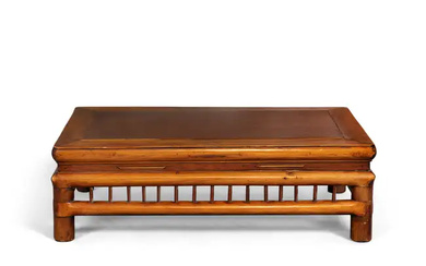 A Chinese huali and hardwood small low table, kang Qing dynasty, 17th/18th...