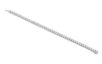 A Diamond Line Bracelet