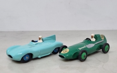 A Dinky Toys No.238 Jaguar D-type and a No.239 Vanwall Racin...