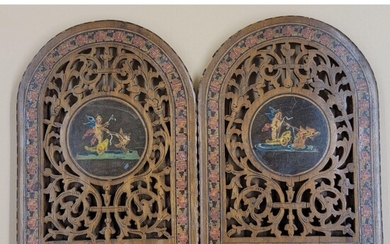 A Fine Pair Of Inlaid Italian Sorrento Bookends Ca 1880