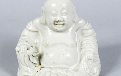 A GOOD 19TH CENTURY CHINESE BLANC DE CHINE FIGURE OF