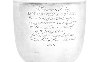 A George III Silver Goblet Maker's Mark Rubbed, London, Circa 1816