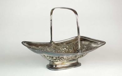 A George III silver bread/cake basket