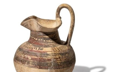 A Greek Painted Pottery Oinochoe