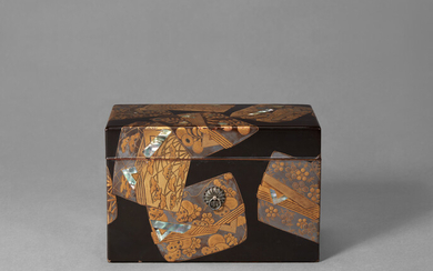 A LACQUER BOX FOR TEA UTENSILS (CHABAKO) EDO PERIOD (18TH-19TH CENTURY)