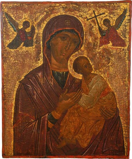 A LARGE ICON SHOWING THE MOTHER OF GOD OF THE PASSION