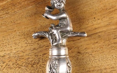 A Late 18th/ Early 19th Century Dutch Silver Hallmarked Figural...