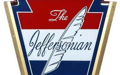 A PENNSYLVANIA RR TAIL SIGN LENS FOR THE JEFFERSONIAN