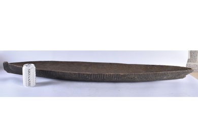 A VERY LARGE EARLY 20TH CENTURY TRIBAL AFRICAN POLYNESIAN CA...