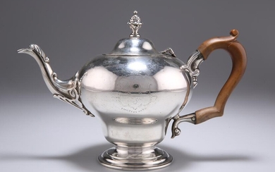 A WILLIAM IV SILVER TEAPOT, by Charles Fox