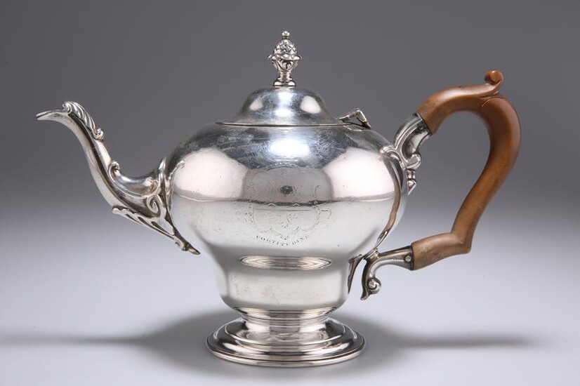 A WILLIAM IV SILVER TEAPOT, by Charles Fox