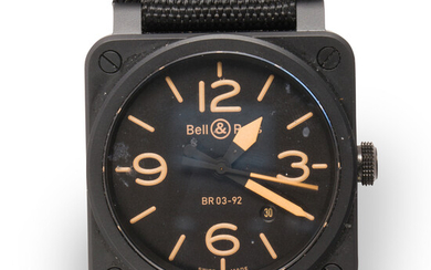 A ceramic wristwatch, BR 03-92, Bell & Ross