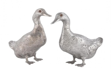 A pair of Continental models of ducks
