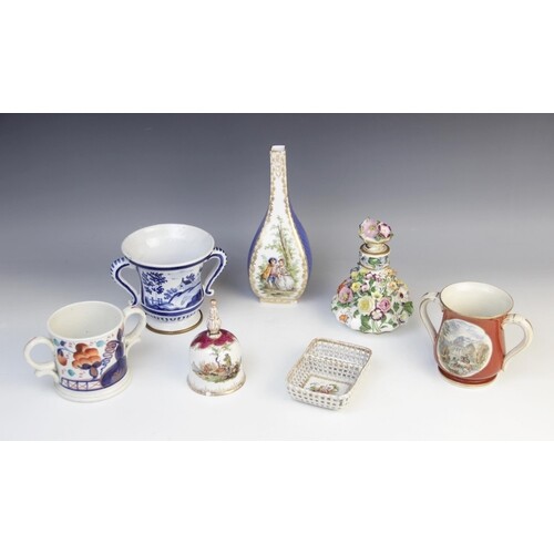 A selection of British and Continental porcelain, to include...