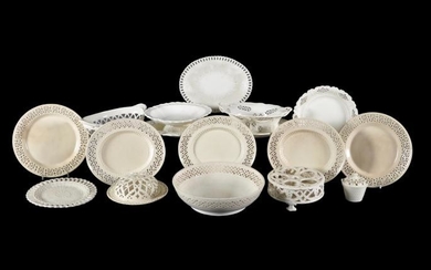 A selection of English domestic creamware