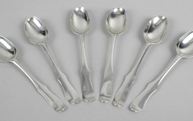 A set of 18th century Scottish provincial teaspoons