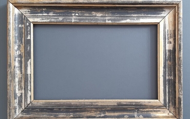 SOLD. A silvered wooden frame. 19th-20th century. Visible size 20.5 x 34 cm. Frame size...