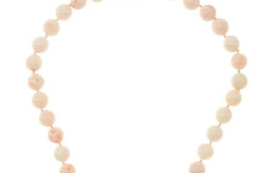 A single strand coral necklace