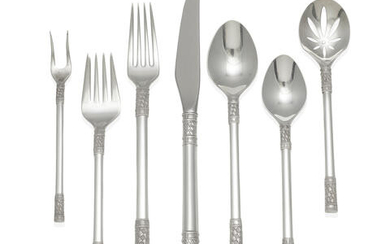 AN AMERICAN STERLING SILVER FLATWARE SERVICE FOR EIGHT