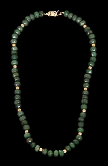 AN EMERALD NECKLACE