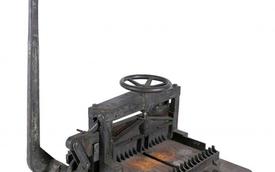 ANTIQUE PAPER CUTTER FOR PRINTING, LATE 19TH CENTURY.