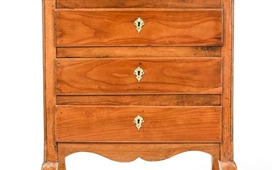 ANTIQUE PARQUETRY INLAID SMALL CHEST OF DRAWERS