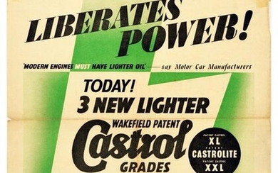 Advertising Poster Daily Mail Castrol Motor Engine Oil