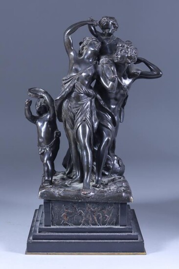 After Claude Michel Clodion (1738-1814) - A bronze group...