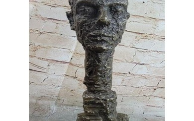 After Giacometti, Mid Century Surrealist Bronze Sculpture
