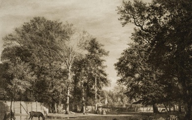 After VELDE (*1636), Dutch farm (1666), 1905, Photogravure